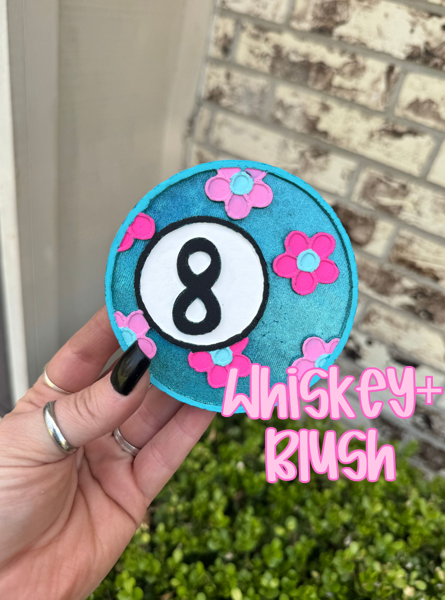 Floral 8 ball freshie