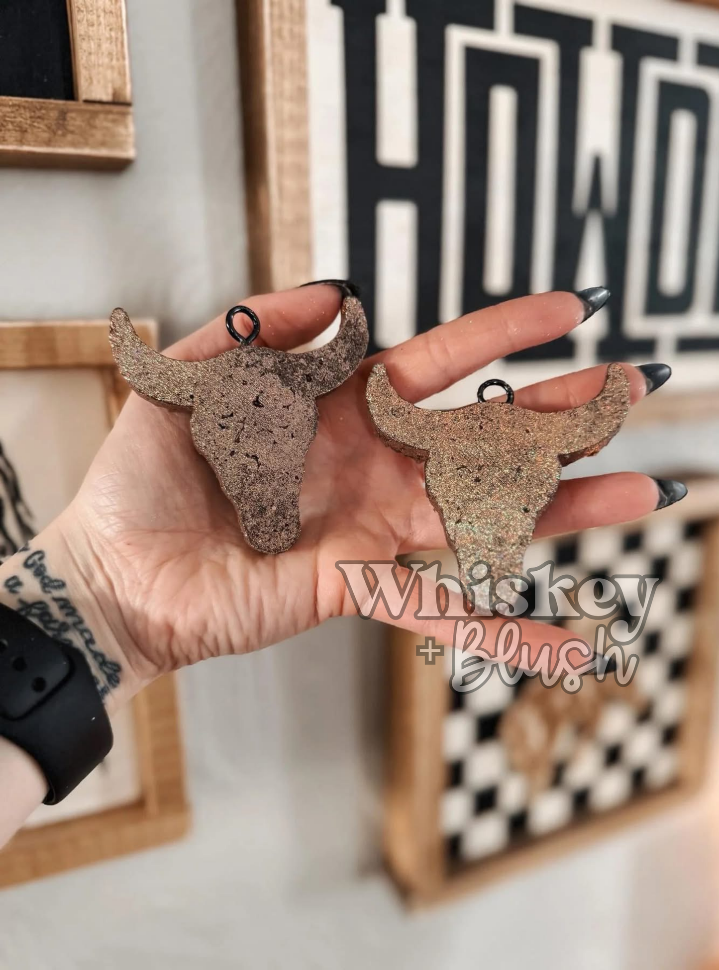 Steer skull vent clips