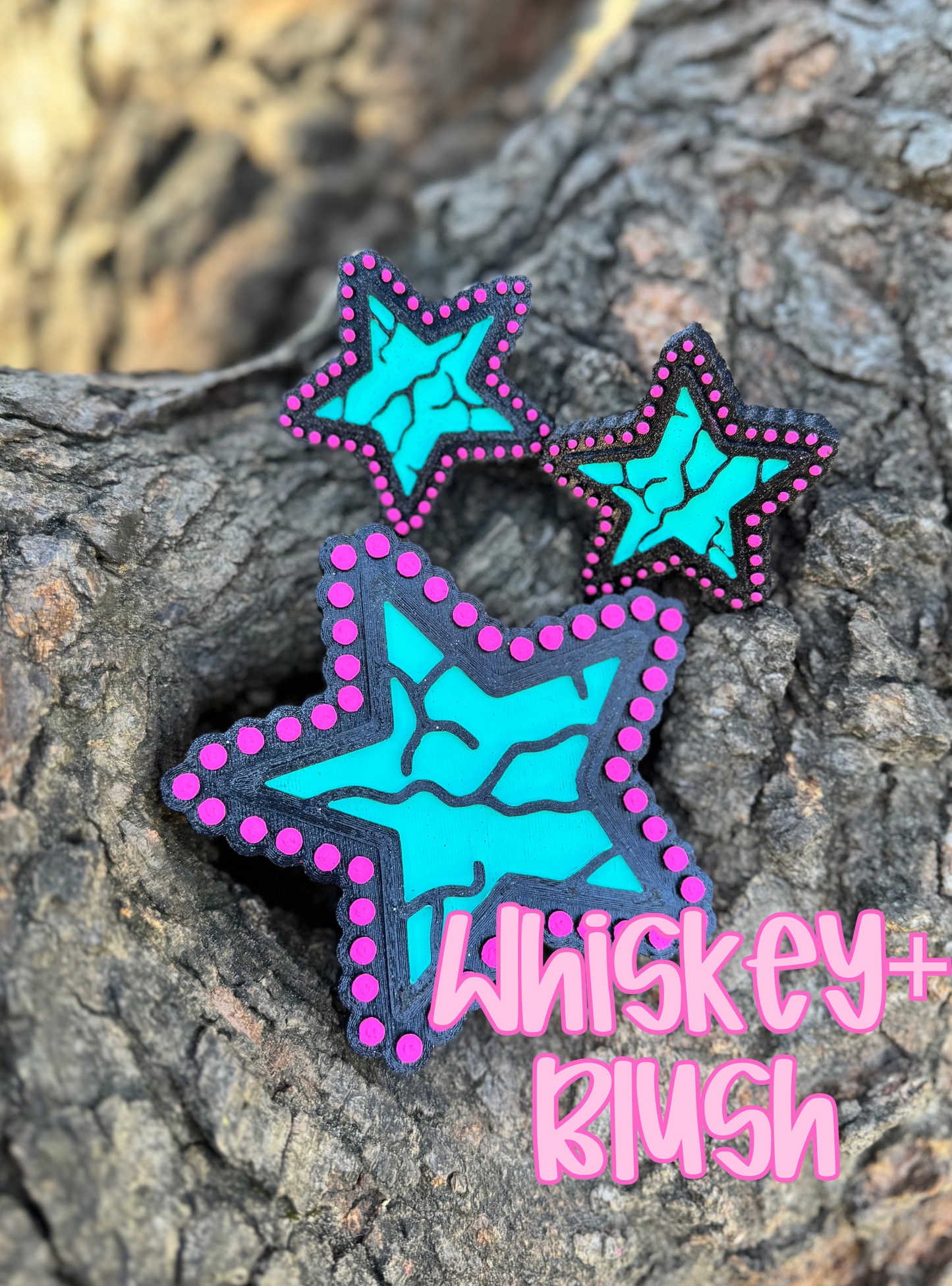 Turquoise star freshie set