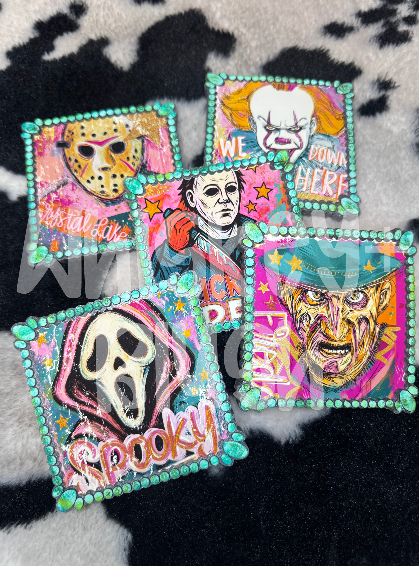 DGB square frame cardstock - horror