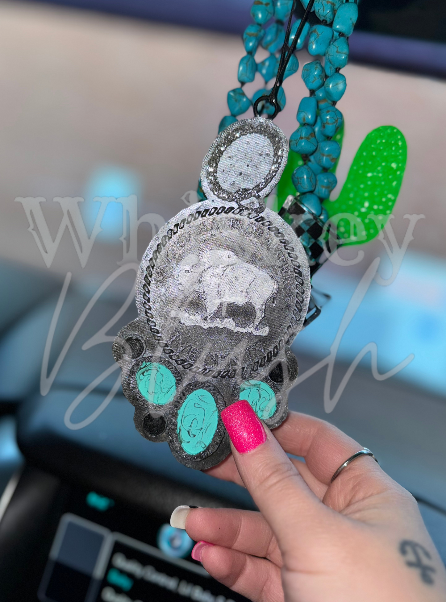 Buffalo coin concho freshie