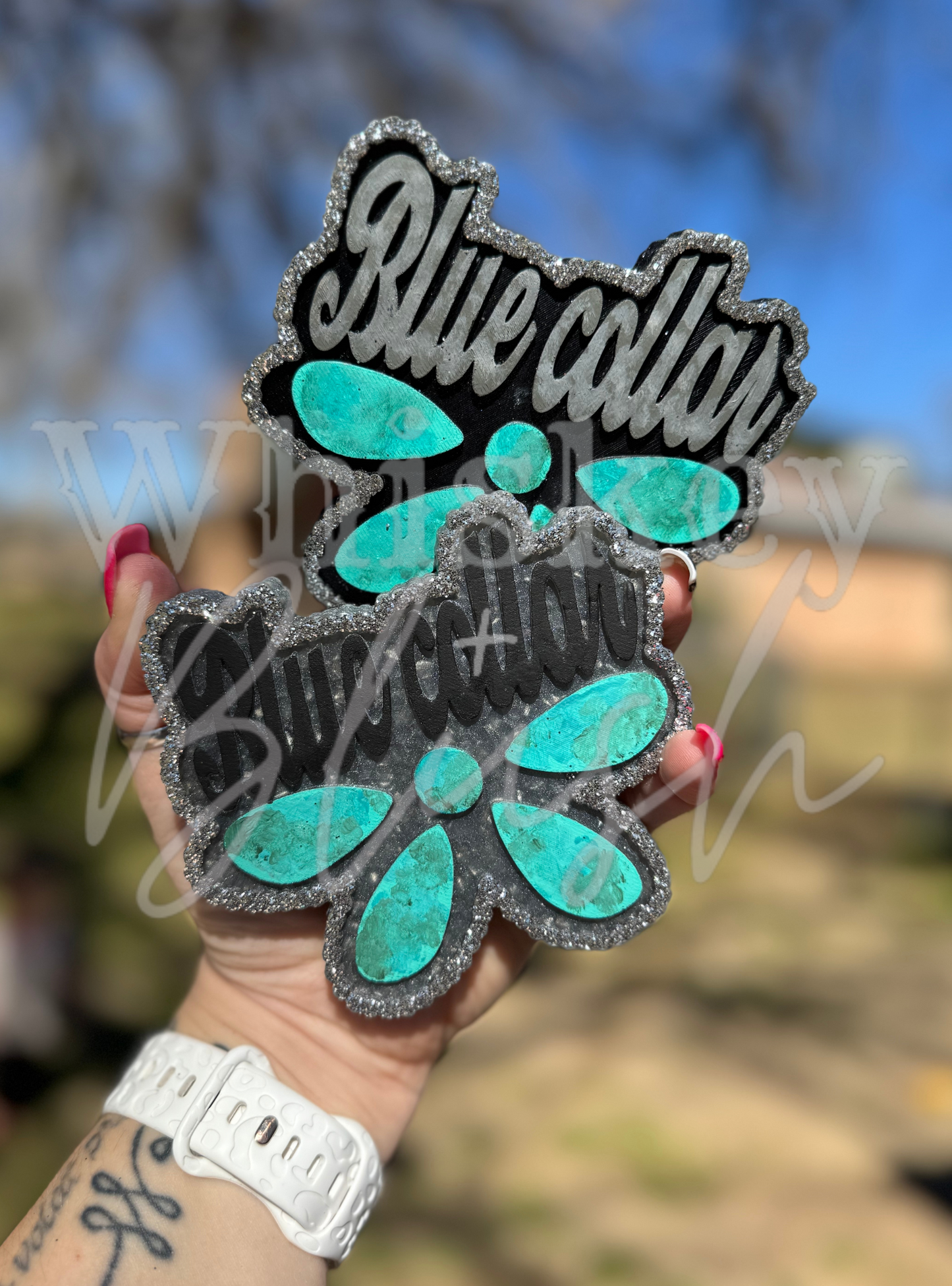 Blue collar turquoise freshie