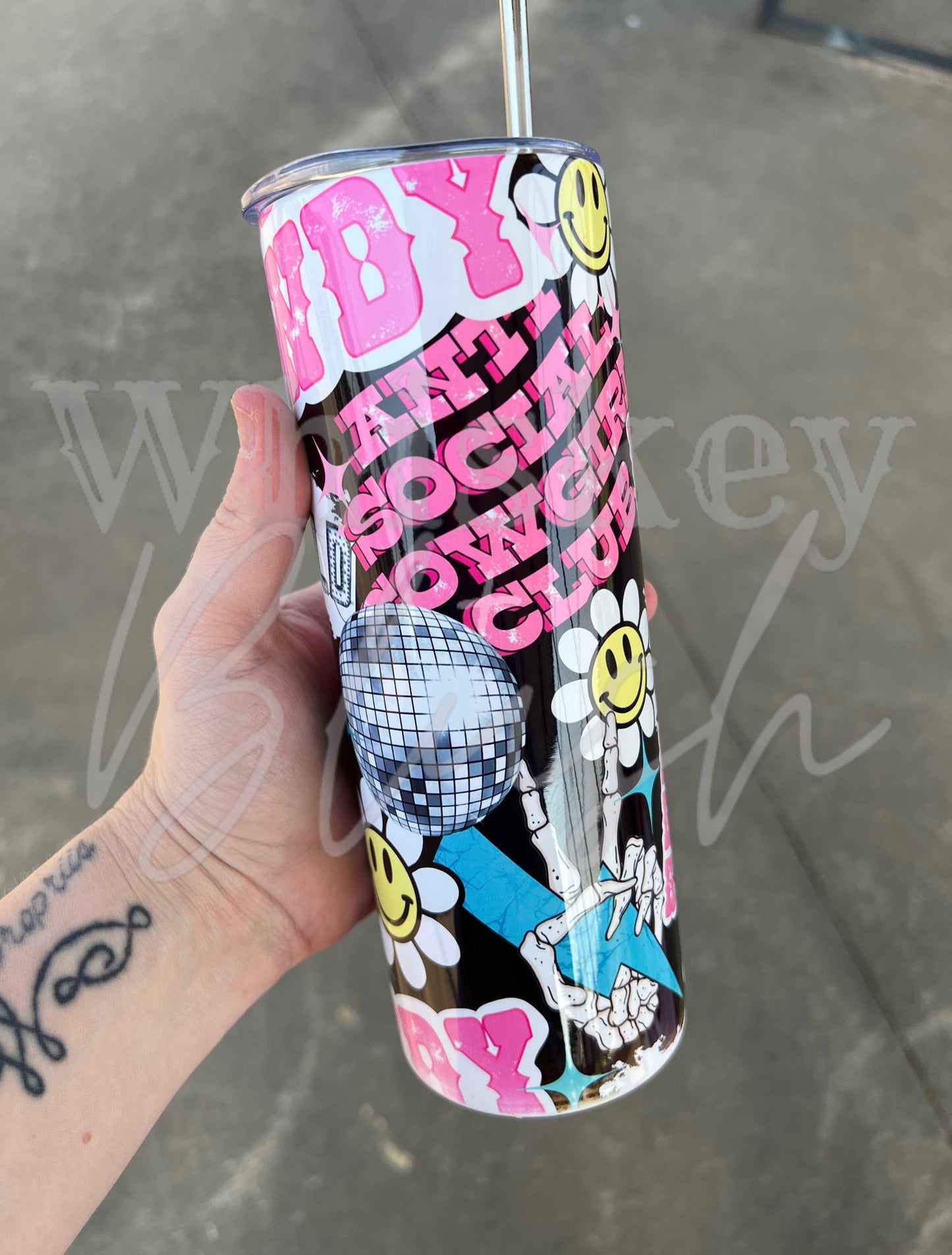 Cowgirl collage tumbler