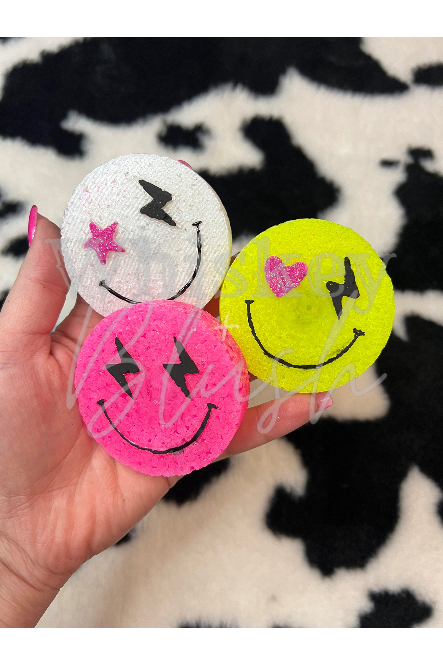 Smiley vent clips trio