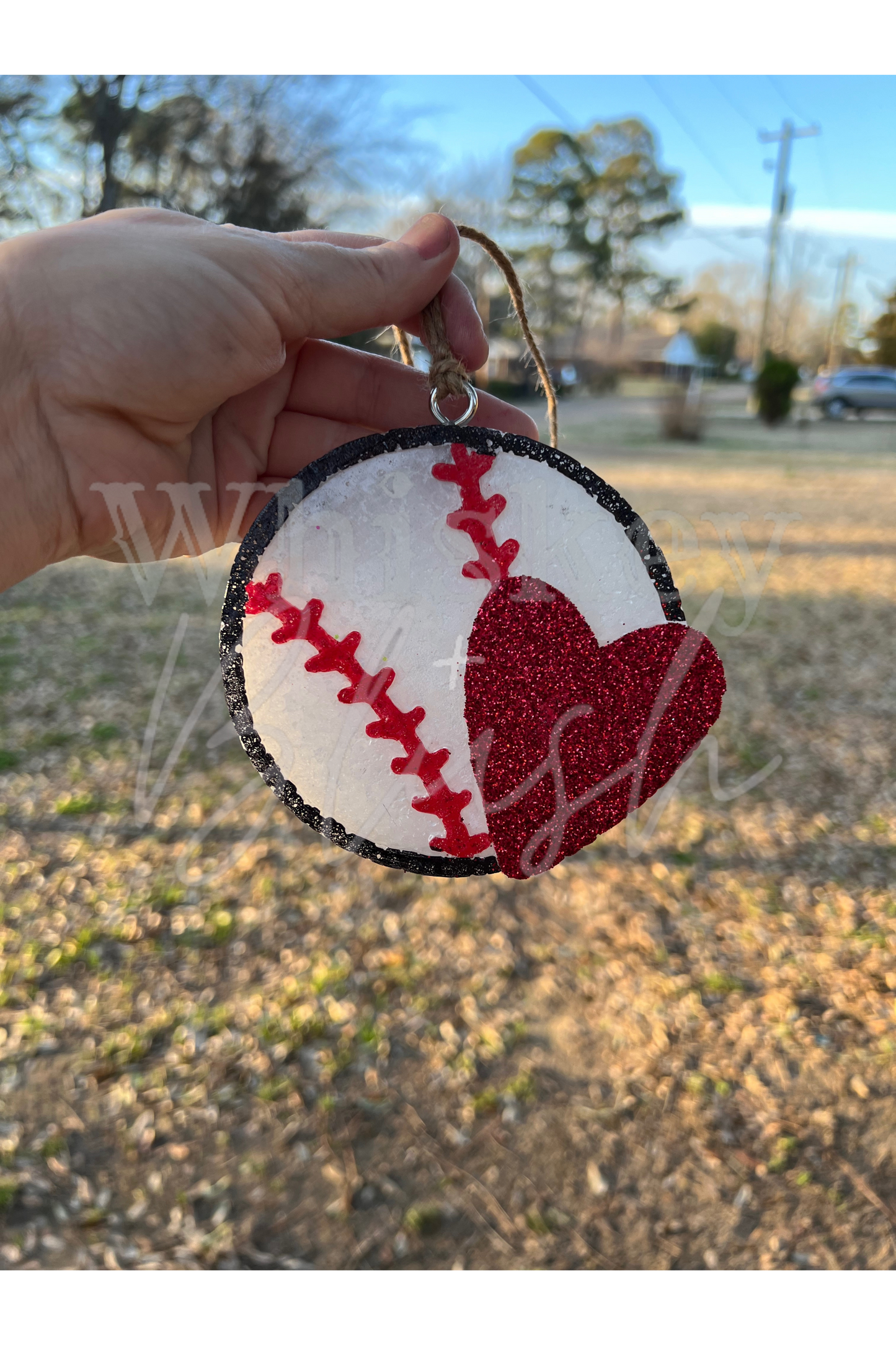 Baseball/softball heart freshie