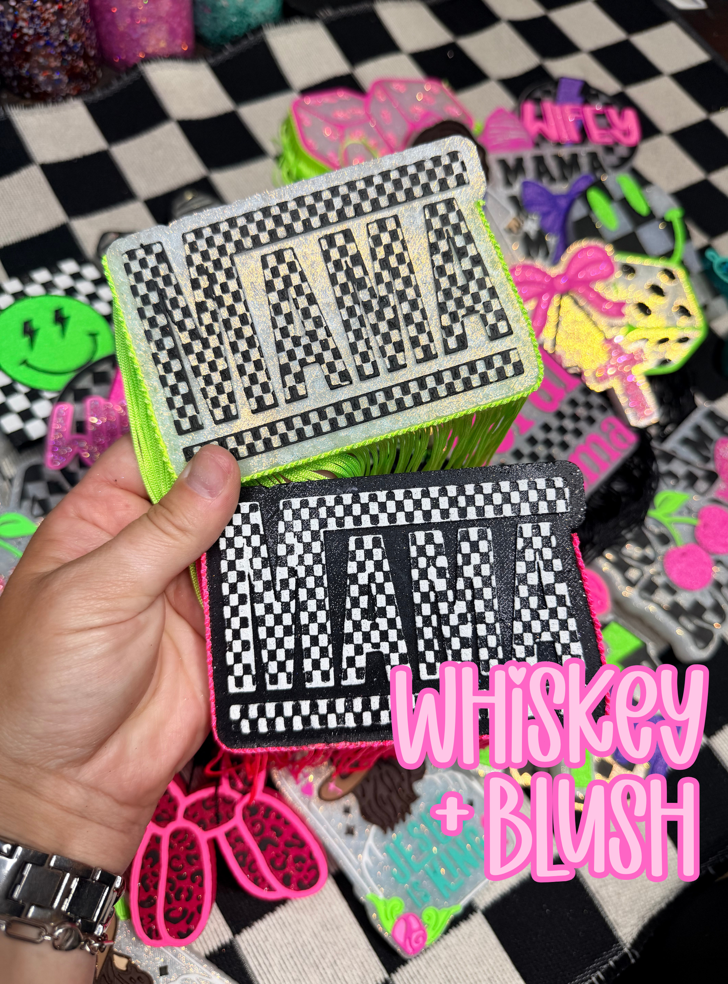 Checkered mama freshie