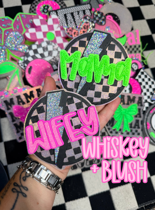 Wifey/mama checkered freshie