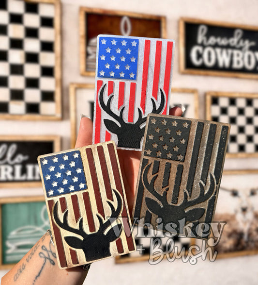 Deer flag freshie