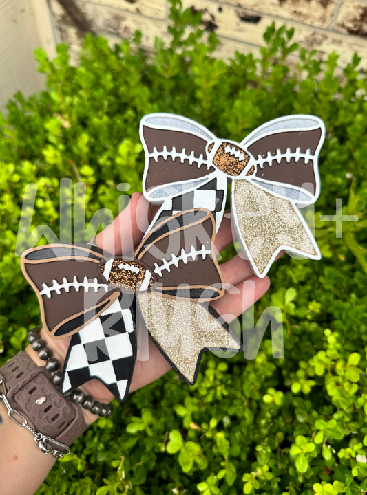 Football ribbon freshie