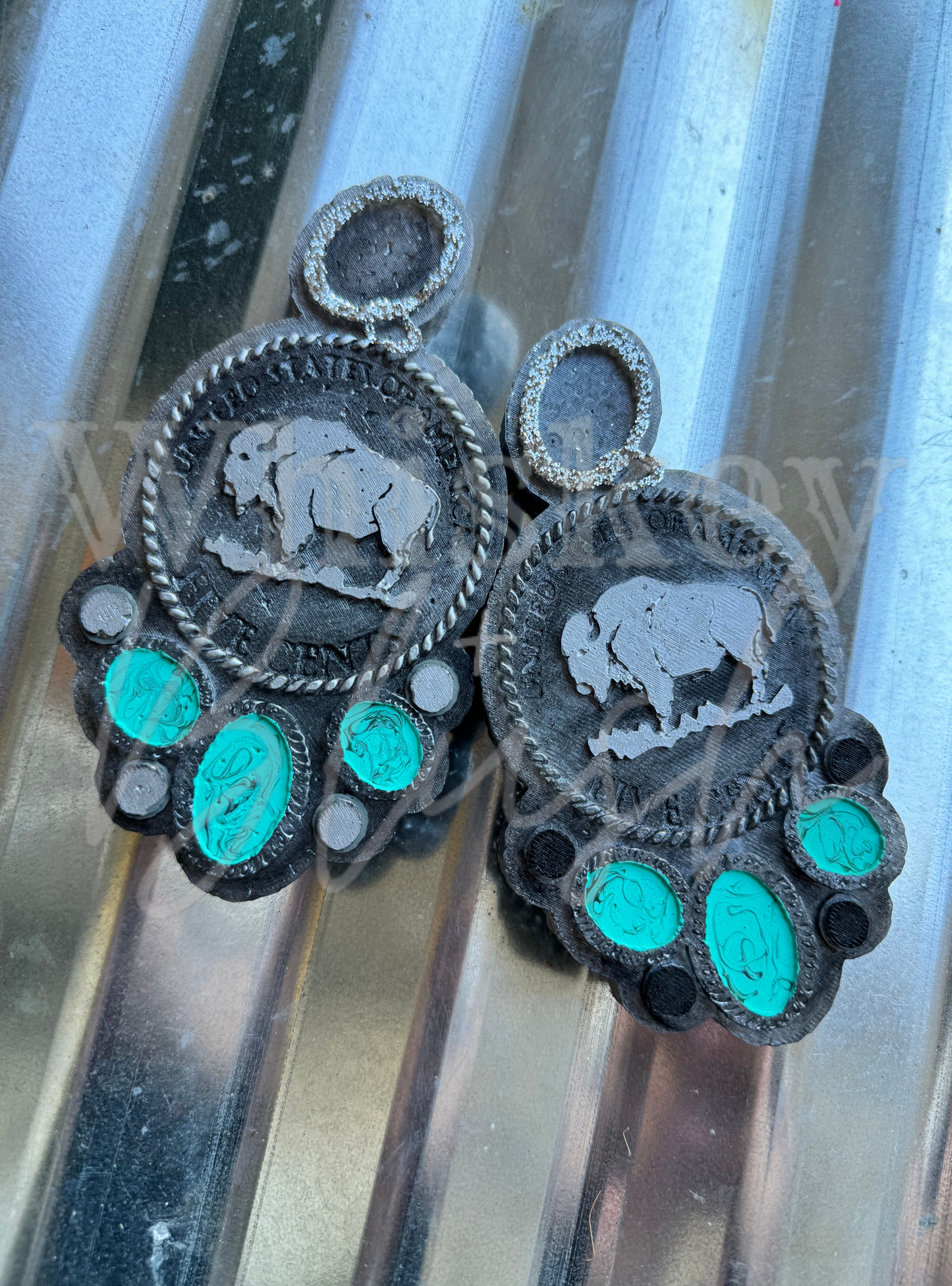 Buffalo coin concho freshie