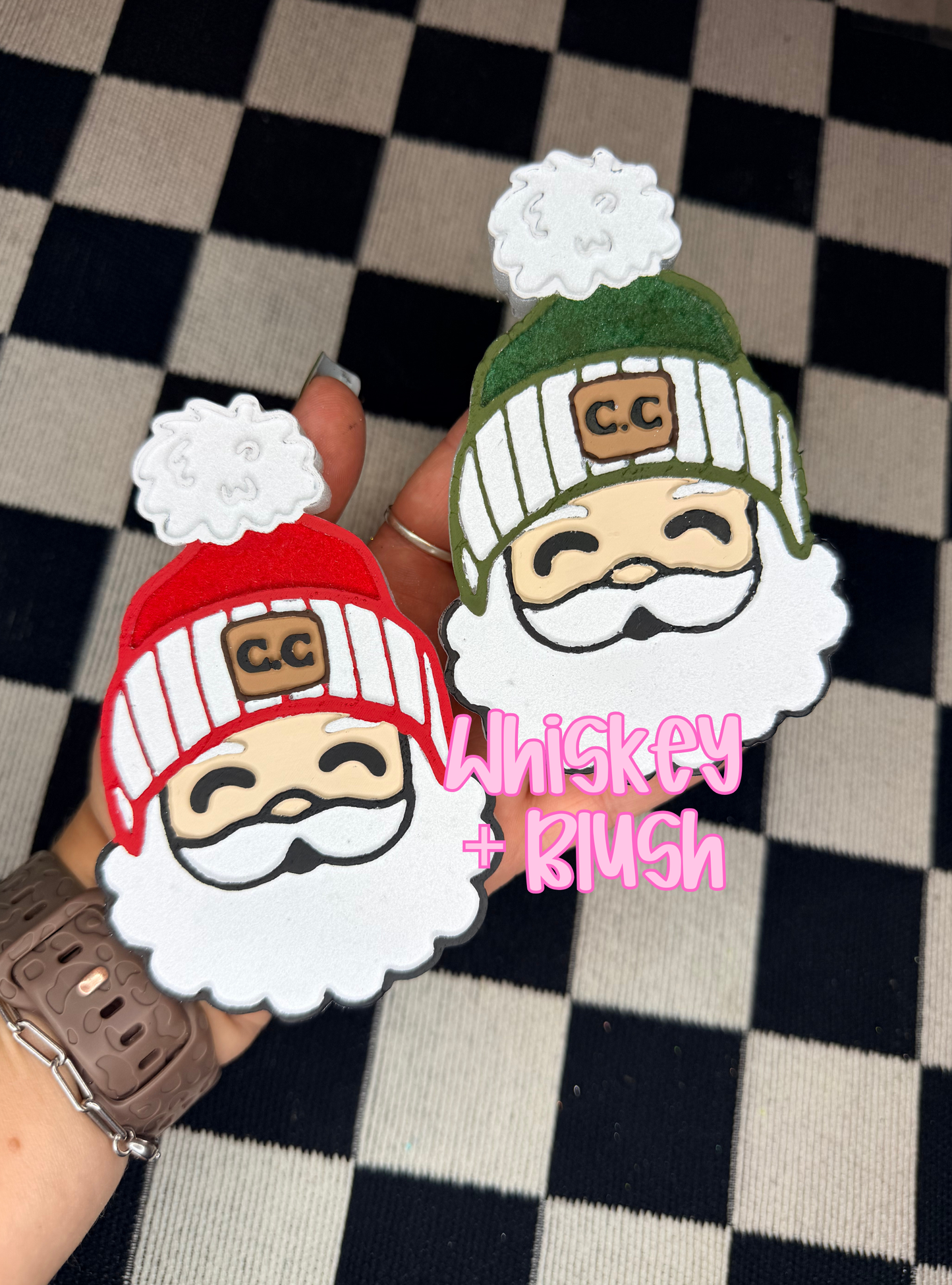 Beanie hat Santa freshie