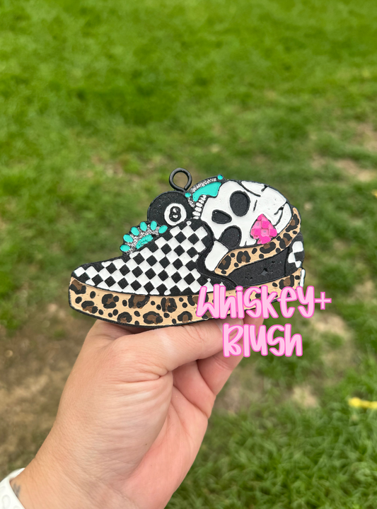 Checkered shoe freshie