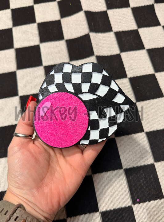 Checkered lips freshie