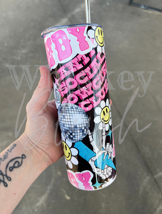 Cowgirl collage tumbler