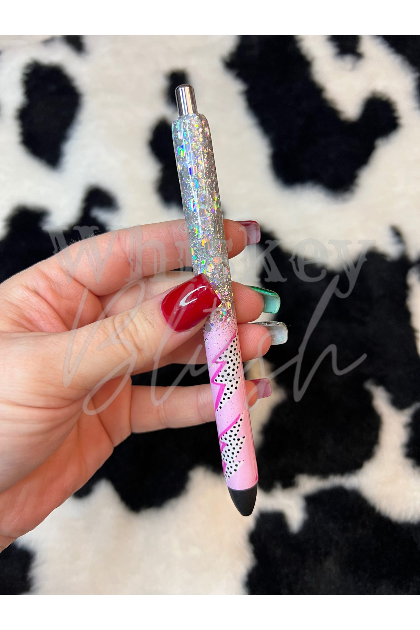 Bolts & bling glitter pen