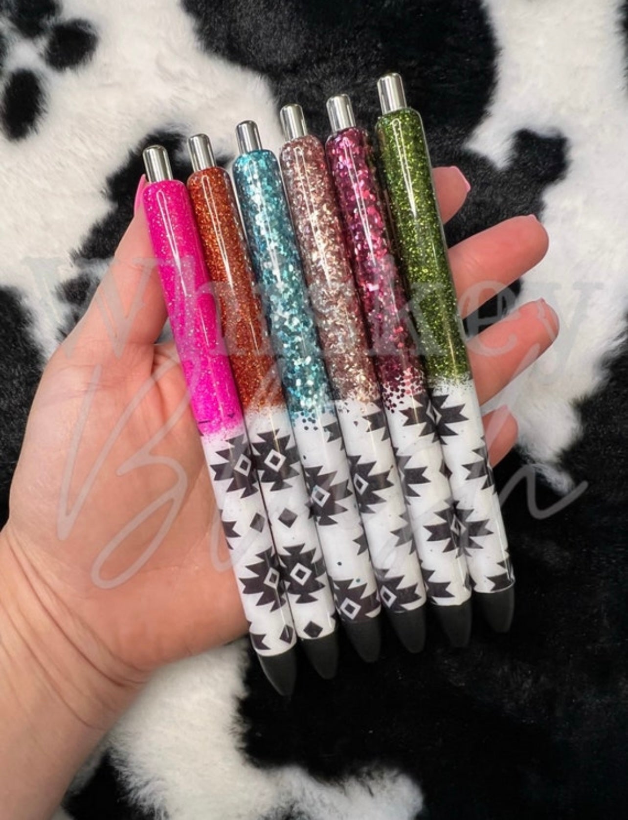 Aztec glitter pen